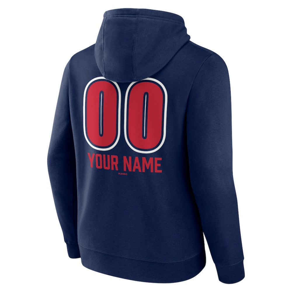 St. Louis Cardinals Personalized Name & Number Fastball Pullover Hoodie - Navy
