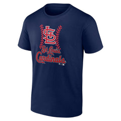 St. Louis Cardinals Personalized Name & Number Fastball T-Shirt - Navy