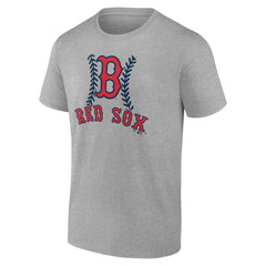 Boston Red Sox Personalized Name & Number Fastball T-Shirt - Heather Gray