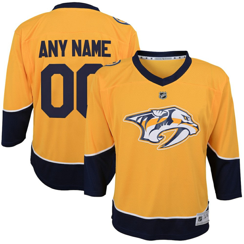 Nashville Predators Youth Home Replica Custom Jersey