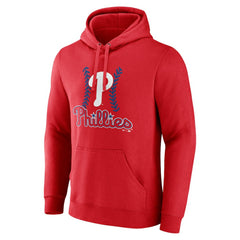 Bryce Harper Philadelphia Phillies Fastball Player Name & Number Pullover Hoodie - Red
