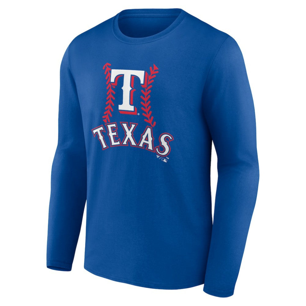 Corey Seager Texas Rangers Fastball Player Name & Number Long Sleeve T-Shirt - Royal