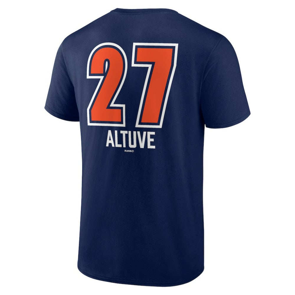 Jose Altuve Houston Astros Fastball Player Name & Number T-Shirt - Navy