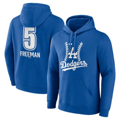 Freddie Freeman Los Angeles Dodgers Fastball Player Name & Number Pullover Hoodie - Royal
