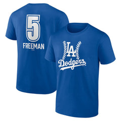 Freddie Freeman Los Angeles Dodgers Fastball Player Name & Number T-Shirt - Royal