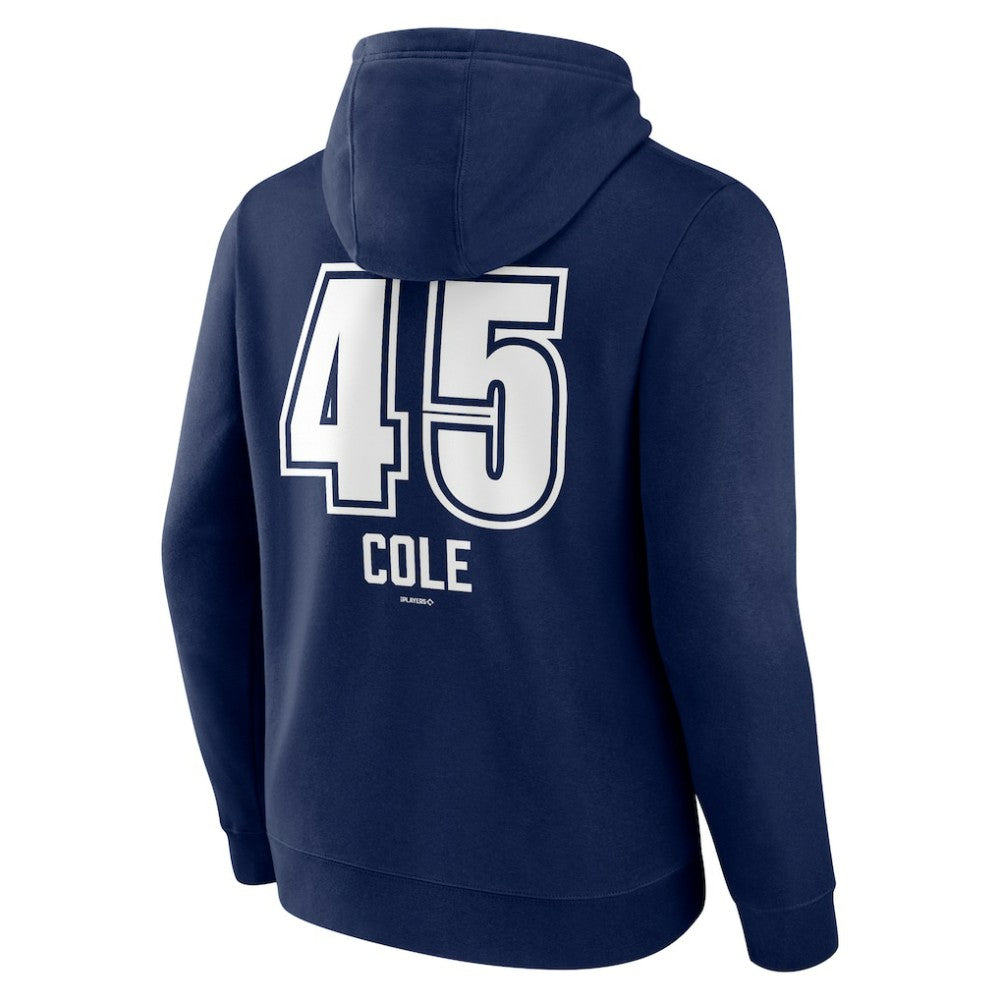Gerrit Cole New York Yankees Fastball Player Name & Number Pullover Hoodie - Navy