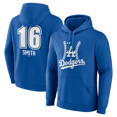Will Smith Los Angeles Dodgers Fastball Player Name & Number Pullover Hoodie - Royal
