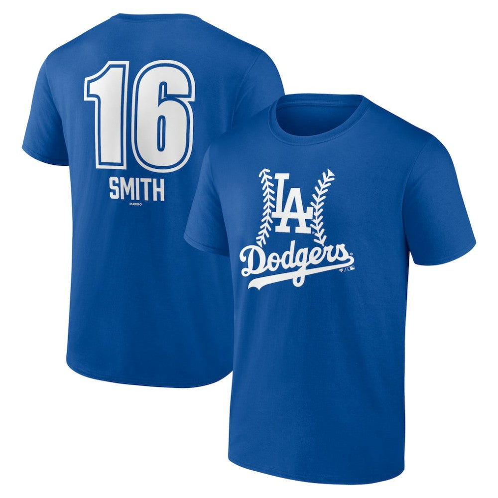 Will Smith Los Angeles Dodgers Fastball Player Name & Number T-Shirt - Royal