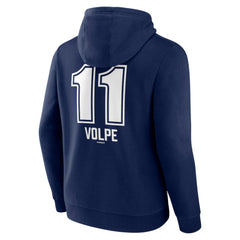 Anthony Volpe New York Yankees Fastball Player Name & Number Pullover Hoodie - Navy