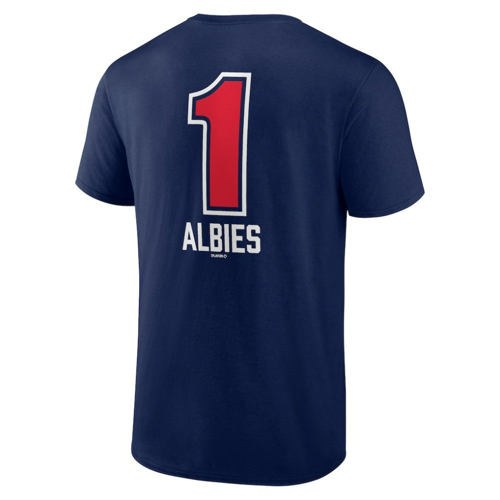 Ozzie Albies Atlanta Braves Fastball Player Name & Number T-Shirt - Navy