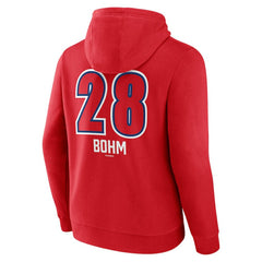 Alec Bohm Philadelphia Phillies Fastball Player Name & Number Pullover Hoodie - Red