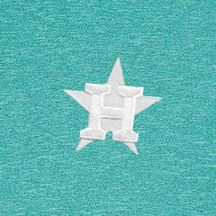 Houston Astros Antigua Hunk Quarter-Zip Top - Heather Aqua