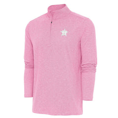 Houston Astros Antigua Hunk Quarter-Zip Top - Pink