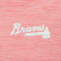 Atlanta Braves Antigua Bright Quarter-Zip Pullover Top - Coral