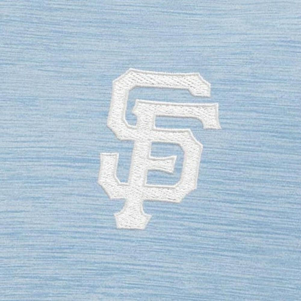 San Francisco Giants Antigua Bright Quarter-Zip Pullover Top - Light Blue