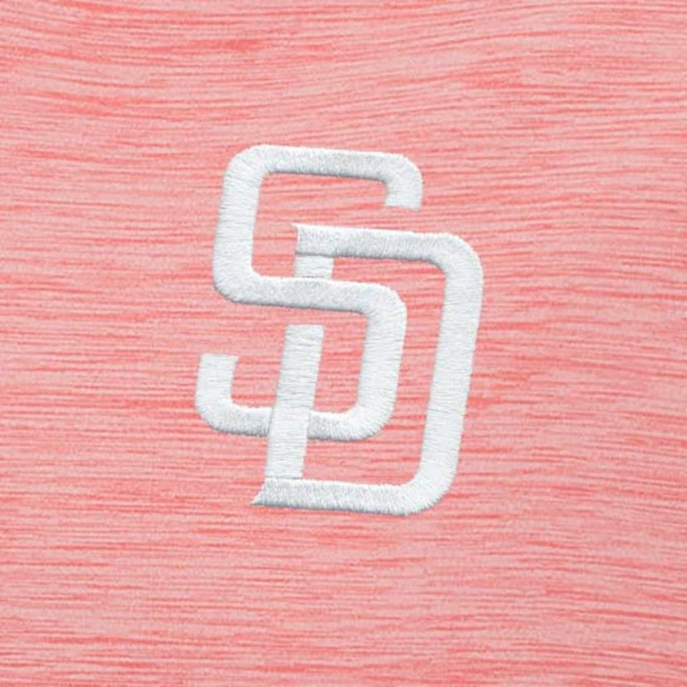 San Diego Padres Antigua Bright Quarter-Zip Pullover Top - Coral