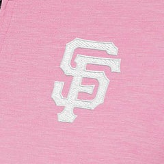 San Francisco Giants Antigua Women's Mentor Quarter-Zip Pullover Top - Pink