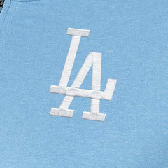 Los Angeles Dodgers Antigua Women's Mentor Quarter-Zip Pullover Top - Light Blue