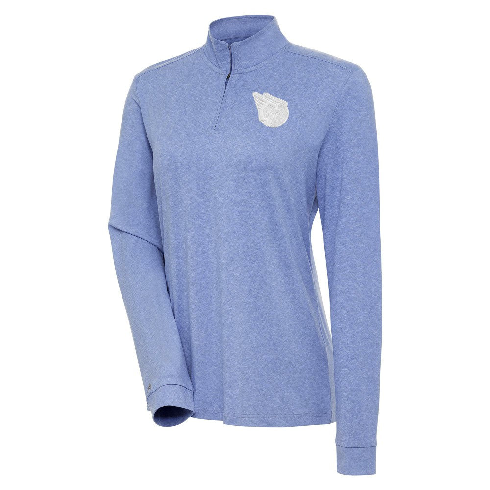 Cleveland Guardians Antigua Women's Mentor Quarter-Zip Pullover Top - Lavender