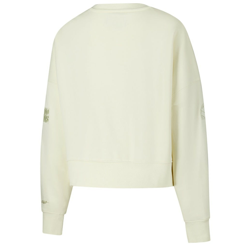 NFL Cleveland Browns Pro Standard Triple Tonal Cropped Fleece Pullover Sweatshirt