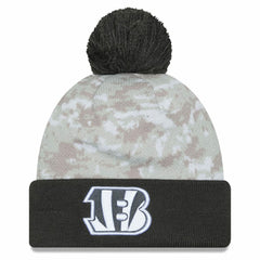 NFL Cincinnati Bengals Youth 2024 Salute To Service Cuffed Pom Knit Hat