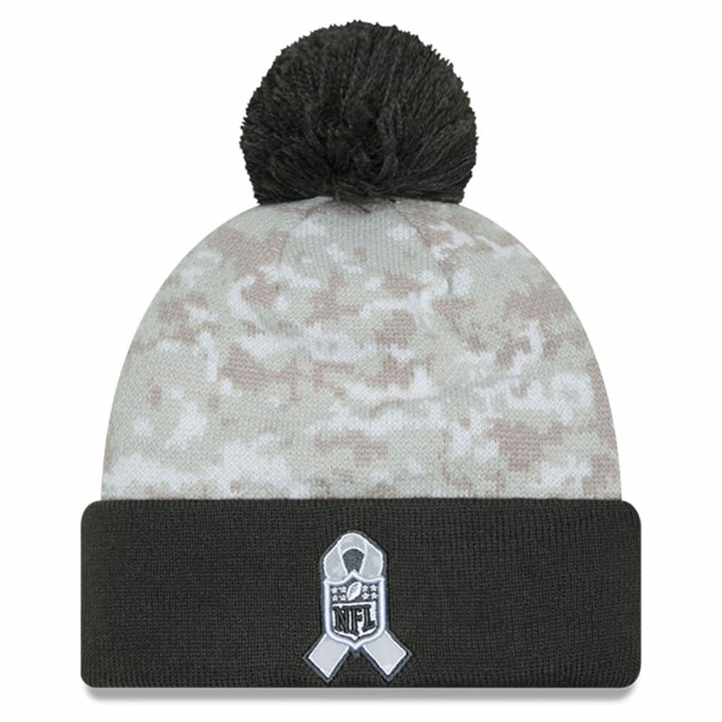 NFL Cincinnati Bengals Youth 2024 Salute To Service Cuffed Pom Knit Hat