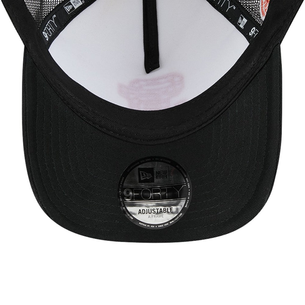 San Francisco Giants Checkered Flag A-Frame Trucker 9FORTY Adjustable Hat - White/Black | New Era
