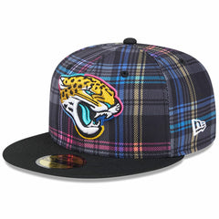 NFL Jacksonville Jaguars 2024 NFL Crucial Catch Plaid 59FIFTY Fitted Hat