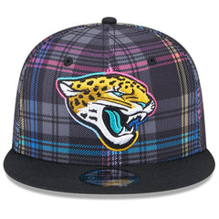 NFL Jacksonville Jaguars 2024 NFL Crucial Catch Plaid 9FIFTY Snapback Hat