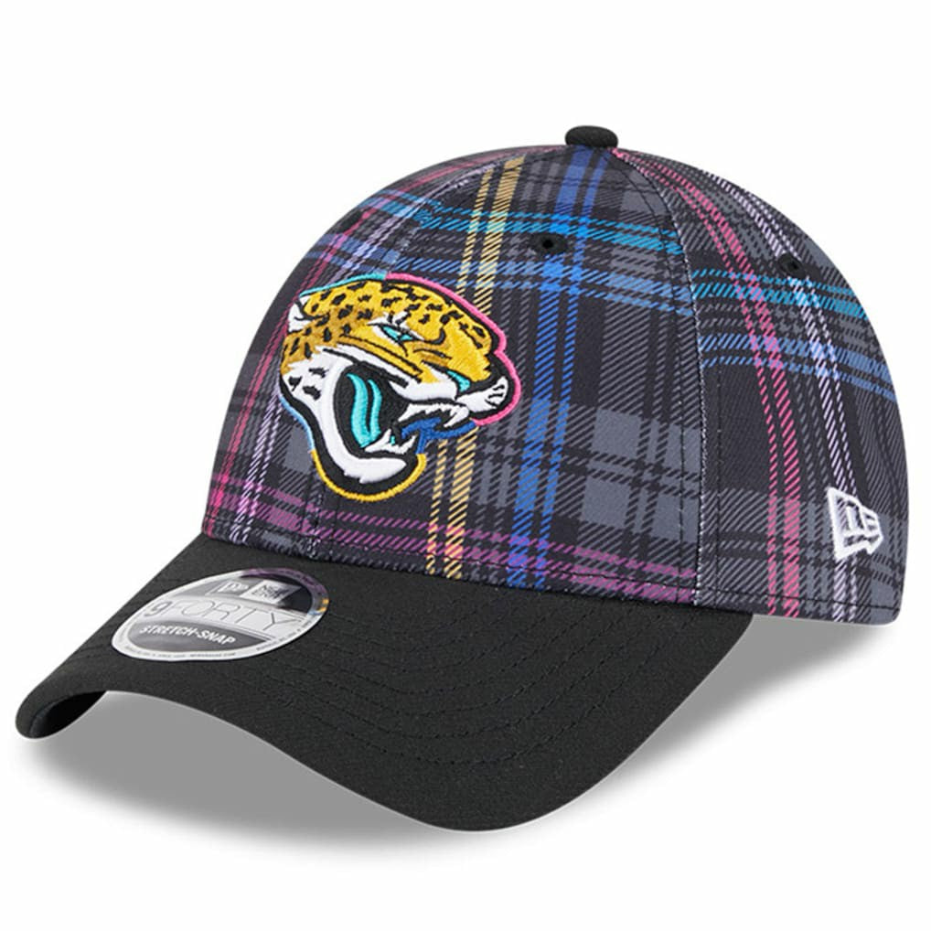 NFL Jacksonville Jaguars 2024 NFL Crucial Catch Plaid 9FORTY Adjustable Hat