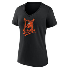 Gunnar Henderson Baltimore Orioles Women's Fastball Player Name & Number V-Neck T-Shirt - Black