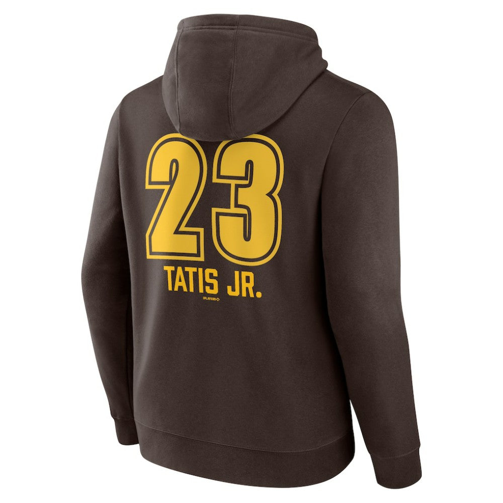Fernando Tatis Jr. San Diego Padres Fastball Player Name & Number Pullover Hoodie - Brown