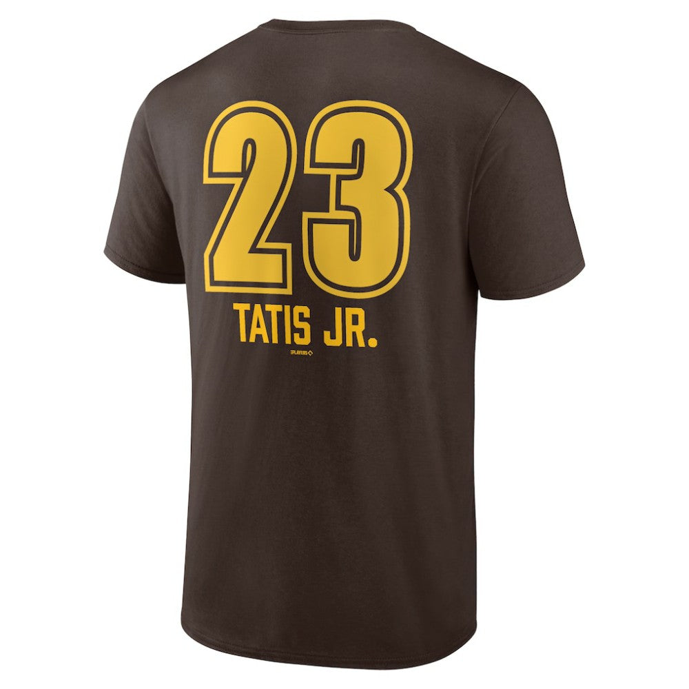 Fernando Tatis Jr. San Diego Padres Fastball Player Name & Number T-Shirt - Brown