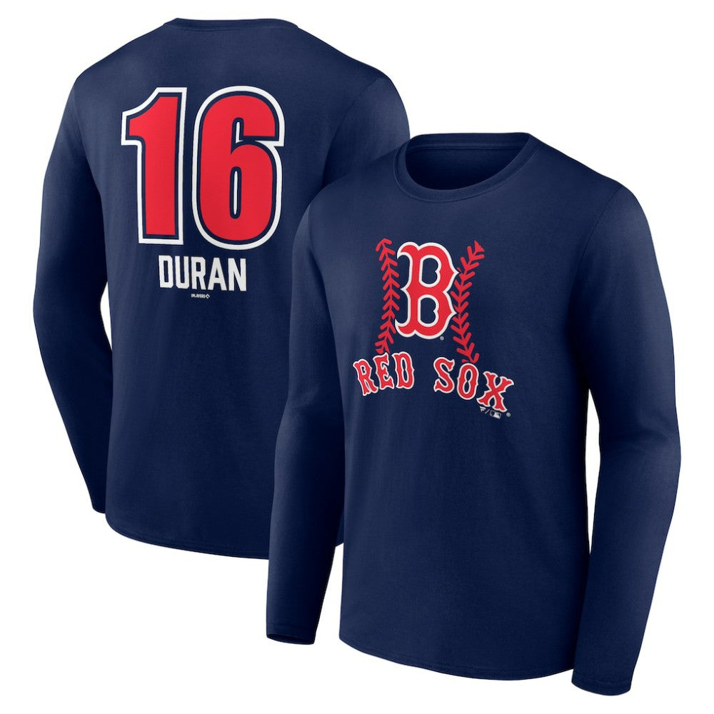 Jarren Duran Boston Red Sox Fastball Player Name & Number Long Sleeve T-Shirt - Navy