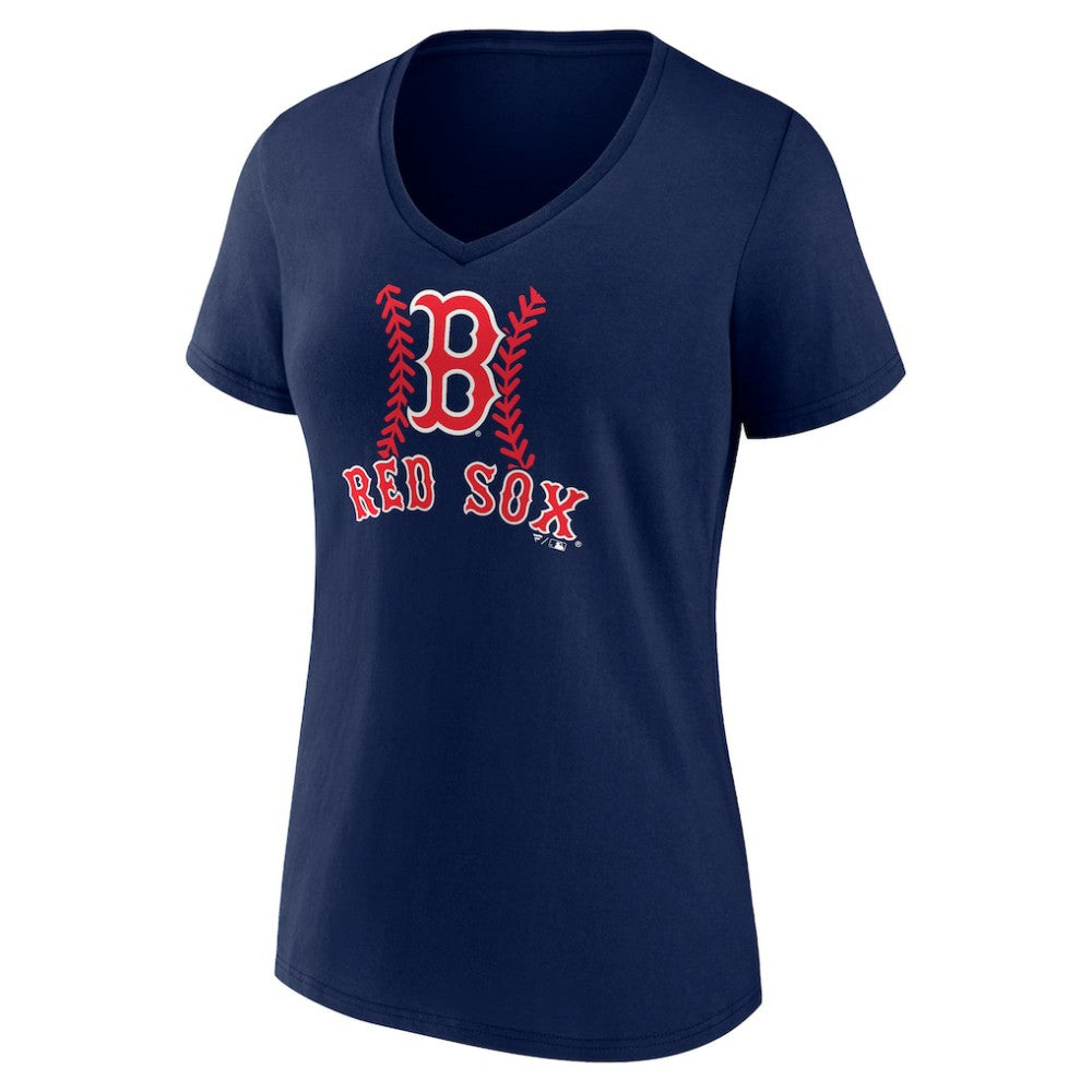 Jarren Duran Boston Red Sox Women's Fastball Player Name & Number V-Neck T-Shirt - Navy