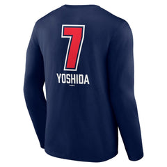 Masataka Yoshida Boston Red Sox Fastball Player Name & Number Long Sleeve T-Shirt - Navy