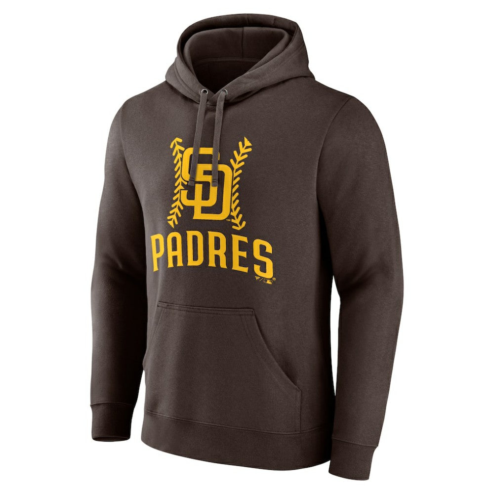Xander Bogaerts San Diego Padres Fastball Player Name & Number Pullover Hoodie - Brown