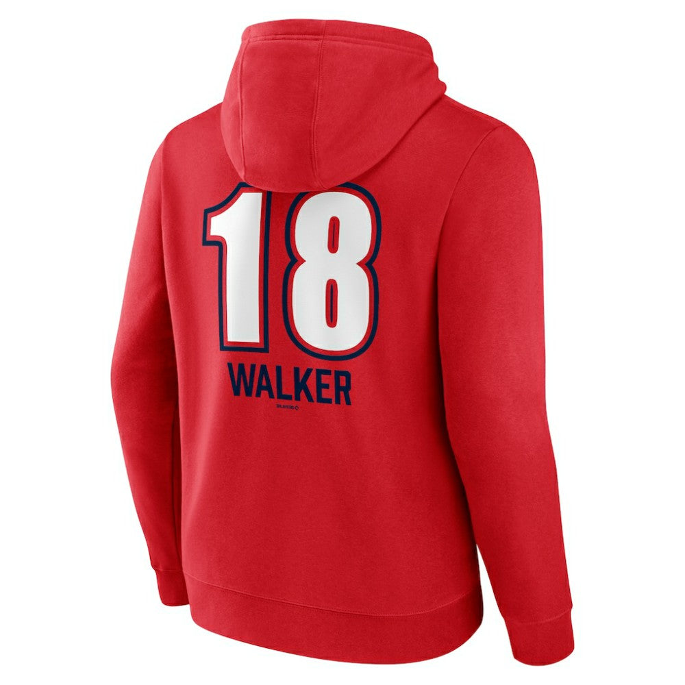 Jordan Walker St. Louis Cardinals Fastball Player Name & Number Pullover Hoodie - Red
