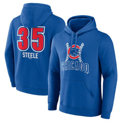 Justin Steele Chicago Cubs Fastball Player Name & Number Pullover Hoodie - Royal