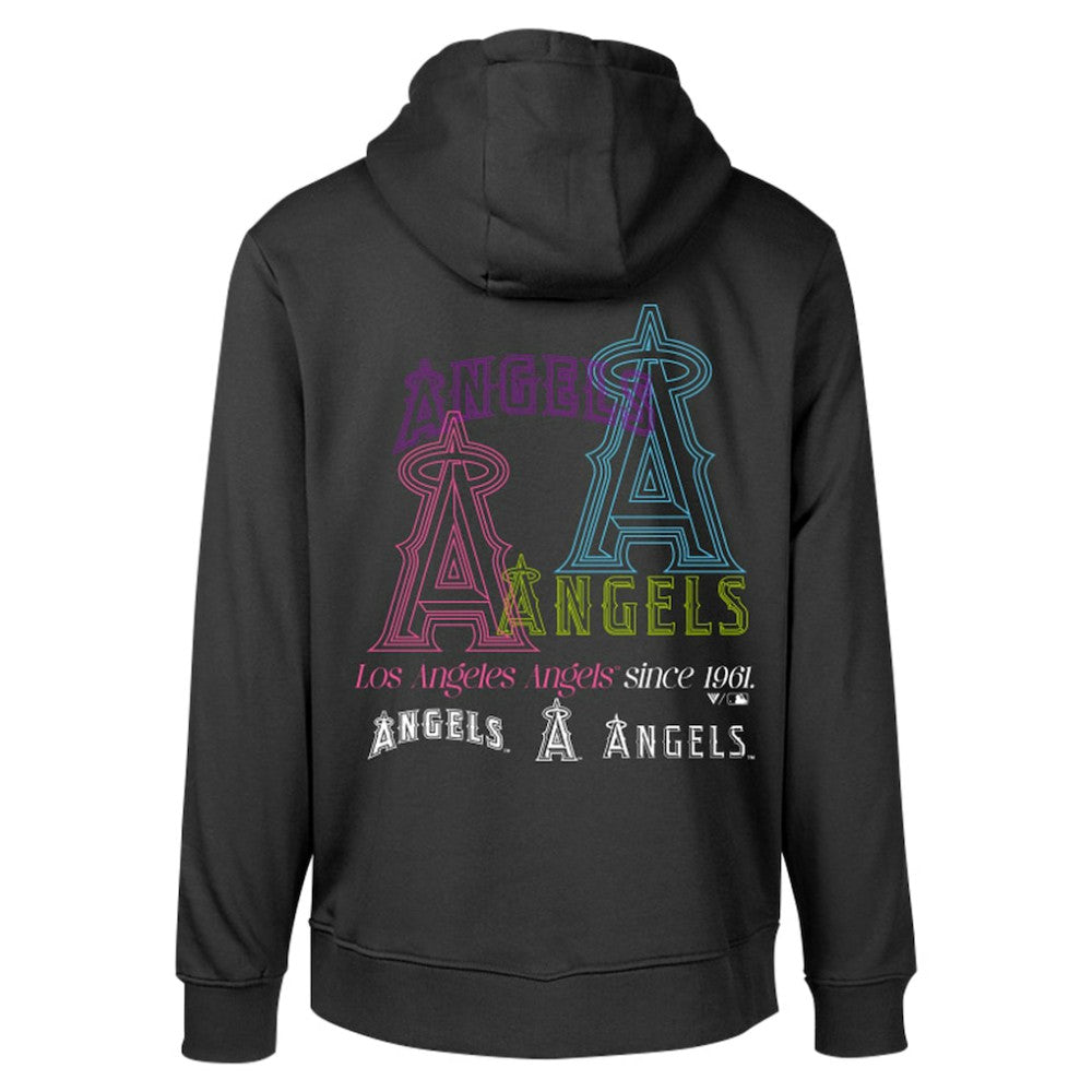 Los Angeles Angels Levelwear Podium Vintage Pullover Hoodie - Black