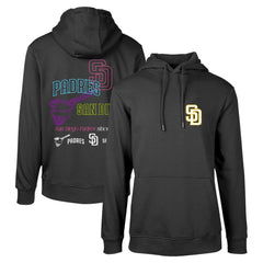 San Diego Padres Levelwear Podium Vintage Pullover Hoodie - Black