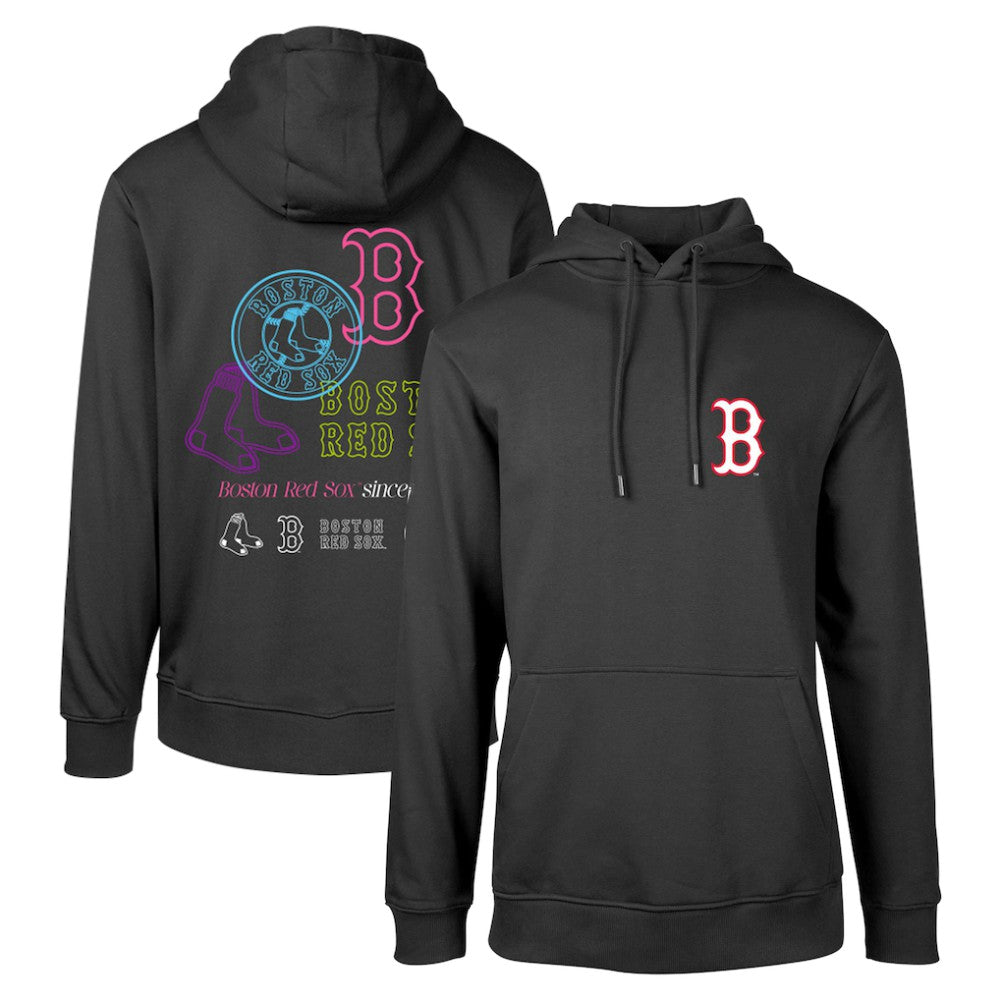 Boston Red Sox Levelwear Podium Vintage Pullover Hoodie - Black
