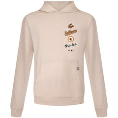 Baltimore Orioles Levelwear Base Line Pullover Hoodie - Cream