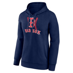 Trevor Story Boston Red Sox Women's Fastball Player Name & Number Pullover Hoodie - Navy