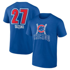 Seiya Suzuki Chicago Cubs Fastball Player Name & Number T-Shirt - Royal