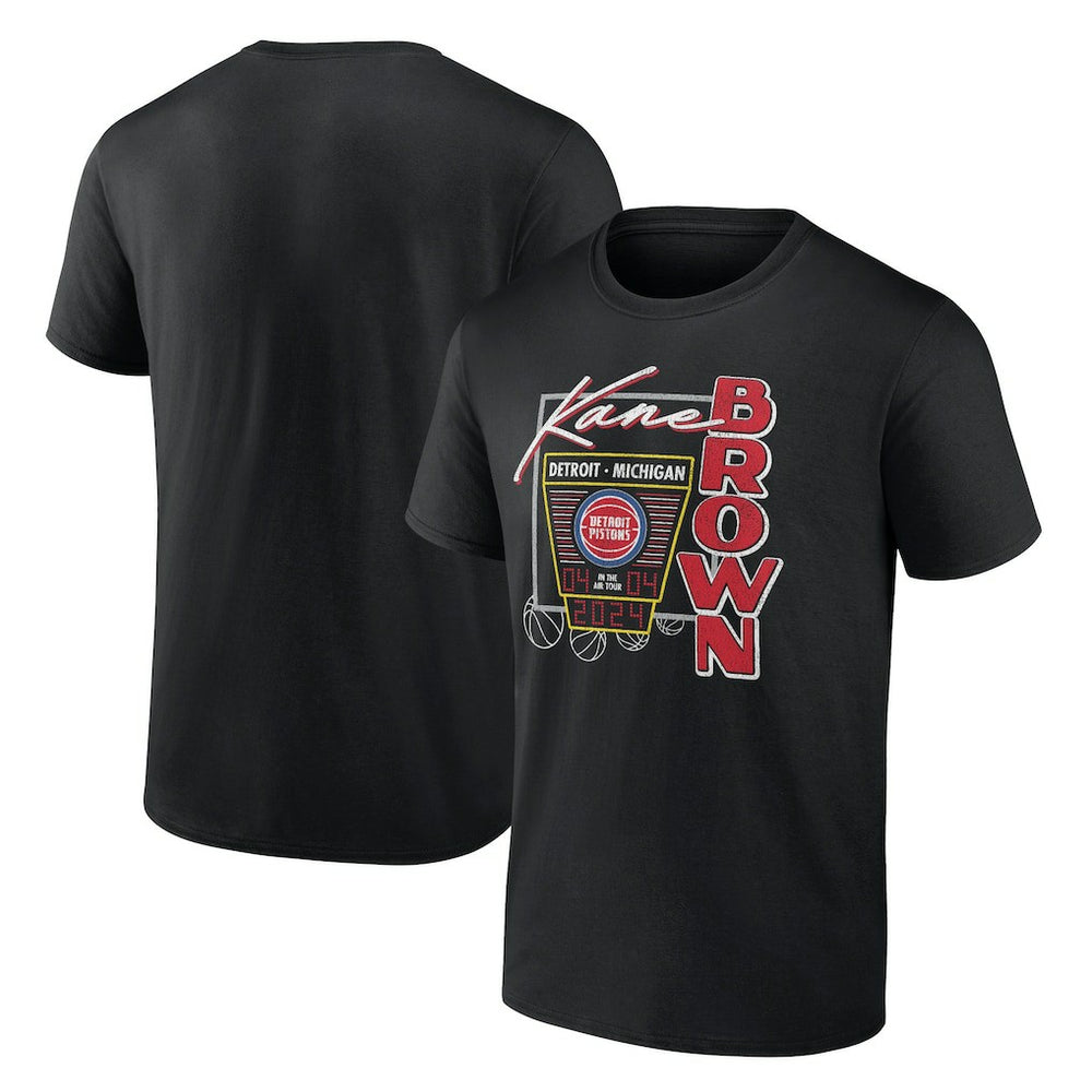 Kane Brown x Detroit Pistons T-Shirt sale - Black | Fanatics shop