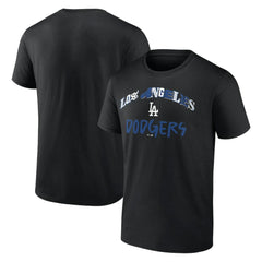 Los Angeles Dodgers Graffiti Arch T-Shirt - Black