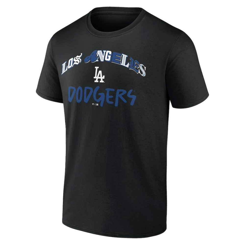 Los Angeles Dodgers Graffiti Arch T-Shirt - Black