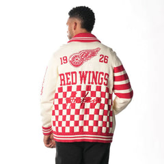 Detroit Red Wings The Wild Collective Unisex Jacquard Full-Zip Sweater