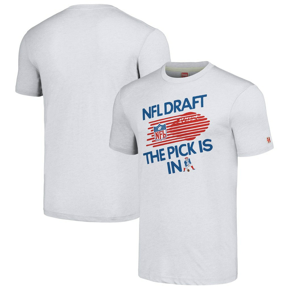 NFL New England Patriots Homage Unisex 2024 Team Draft Tri-Blend T-Shirt